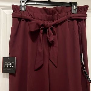 BBJ Los Angeles Wide Leg Pants with Ruffle Band